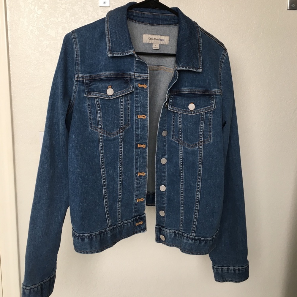 Vintage Calvin Klein blue jean jacket